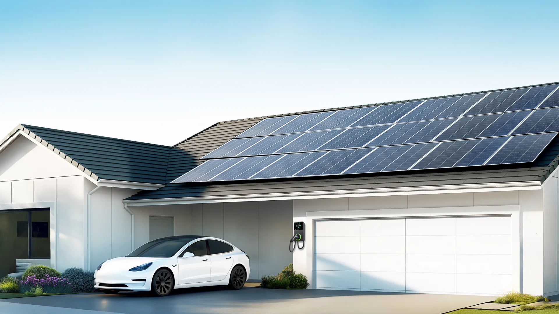 Autel MaxiCharger AC Elite In House with Solar Cell