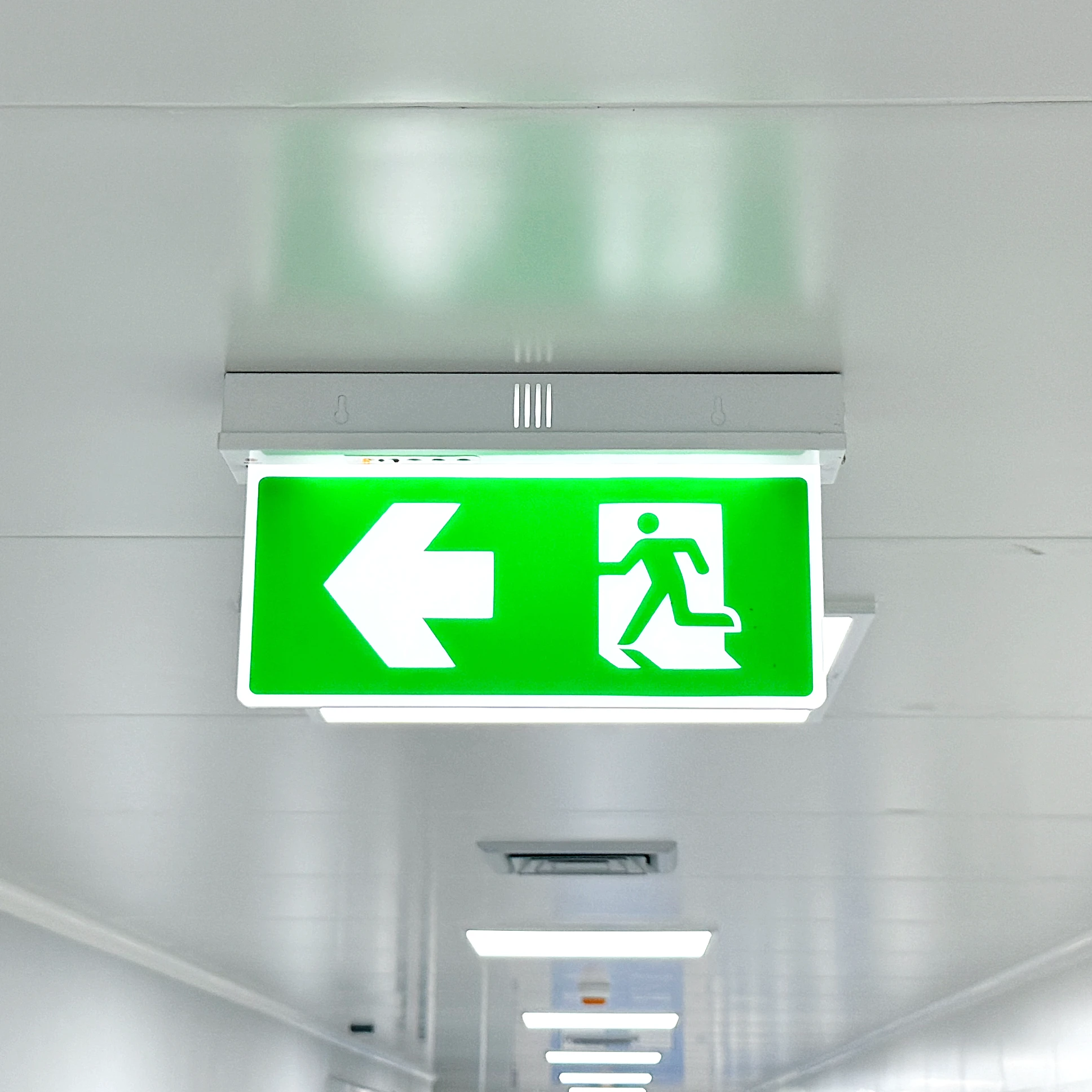 exit sign install by auintech