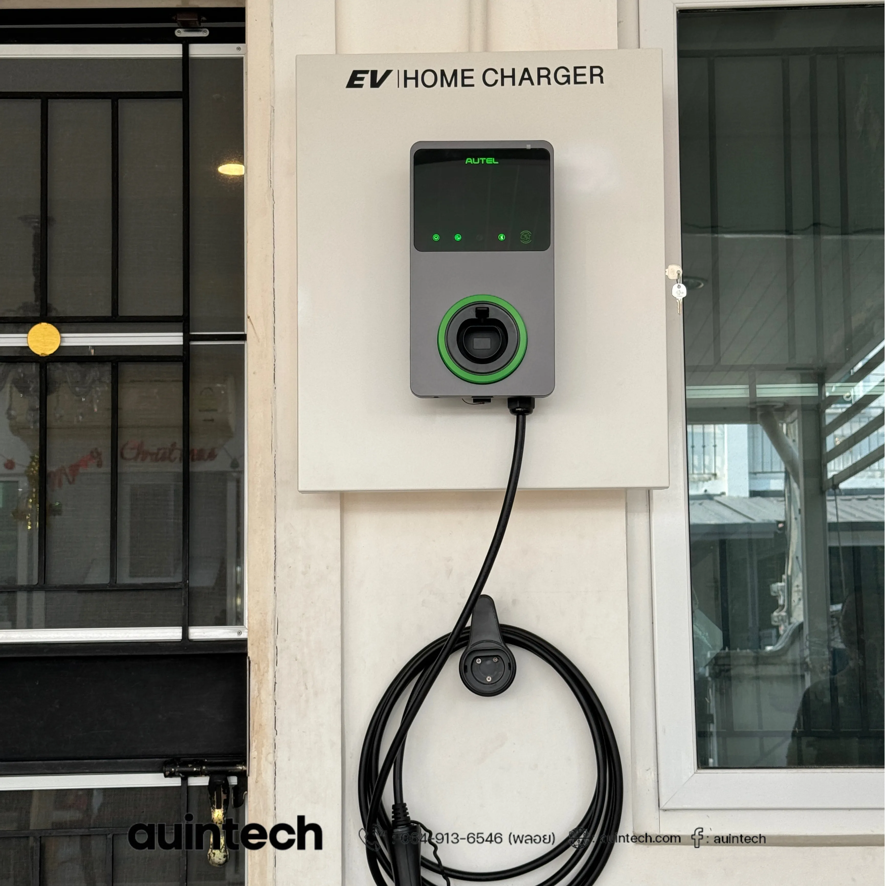 Autel MaxiCharger 7.4kW with Cabinet Comfort ver.02 install by Auintech