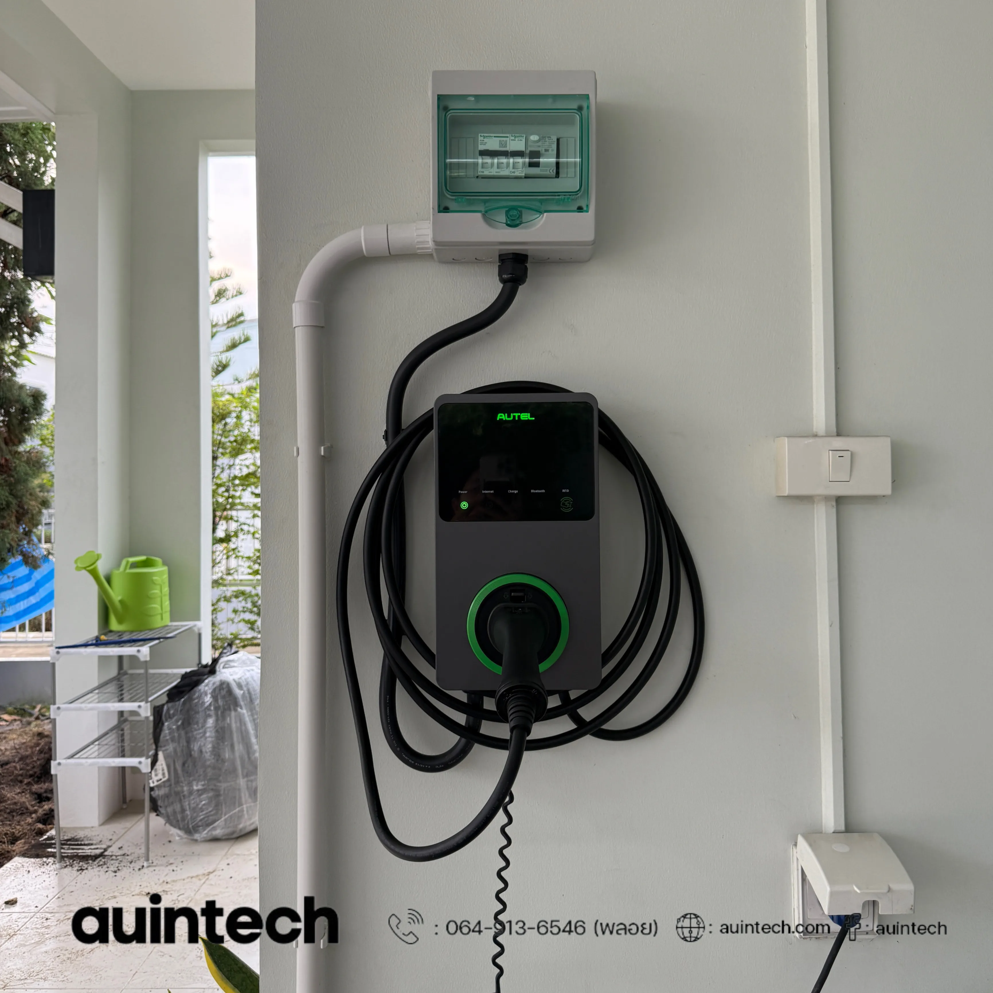 Autel MaxiCharger 7.4kW circuit2 install by Auintech