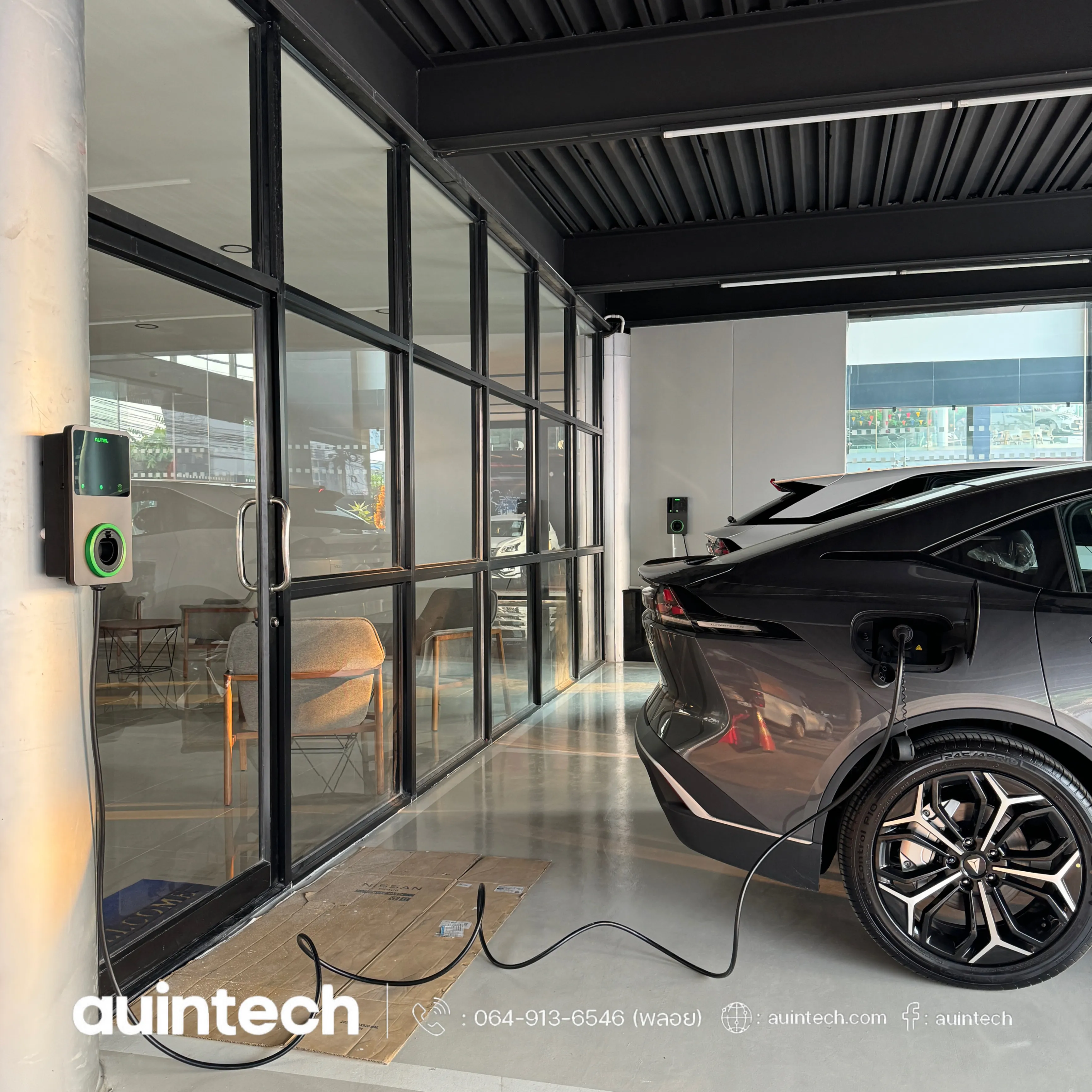 Autel MaxiCharger 7.4kW at showroom deepal install by Auintech