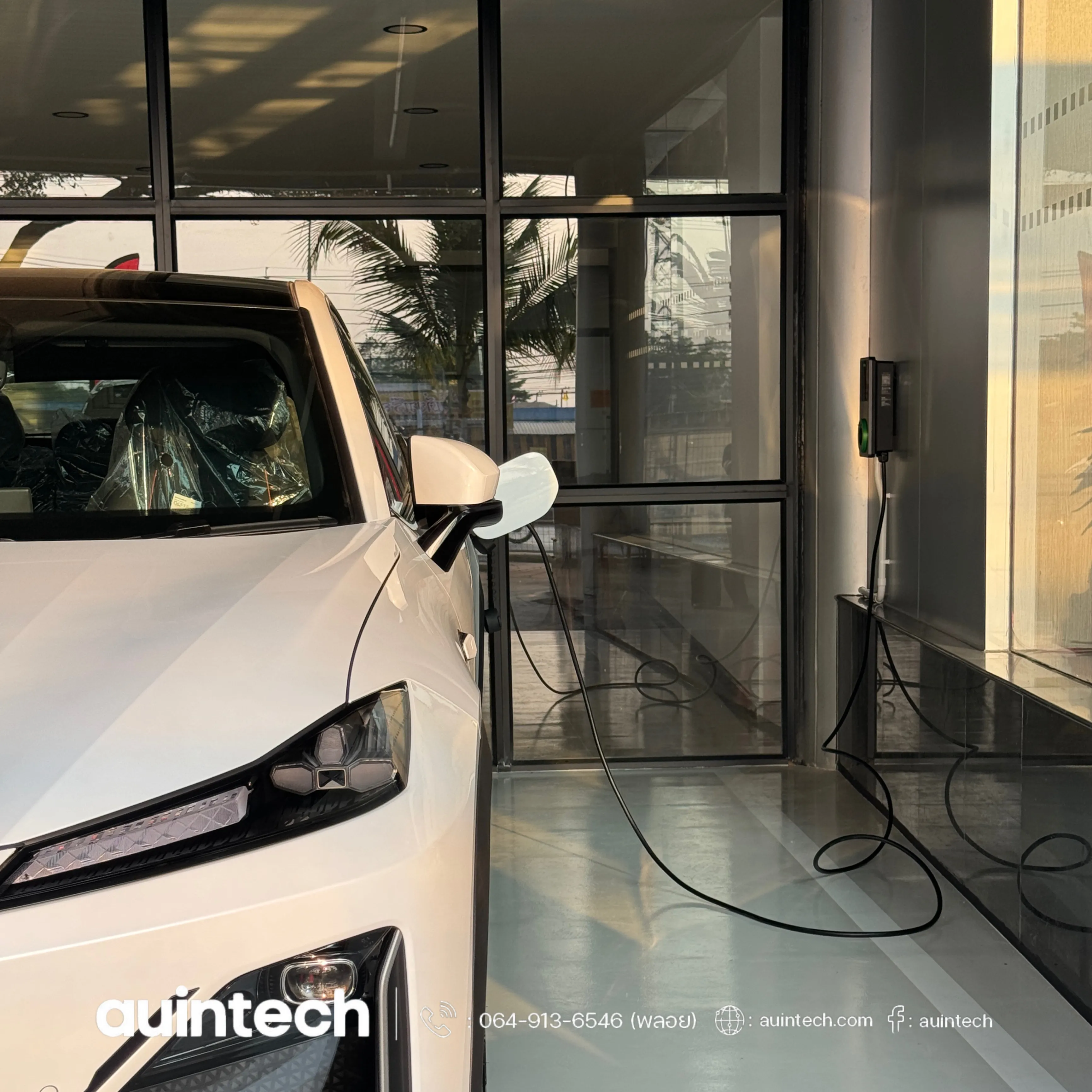 Autel MaxiCharger 7.4kW at showroom deepal install by Auintech